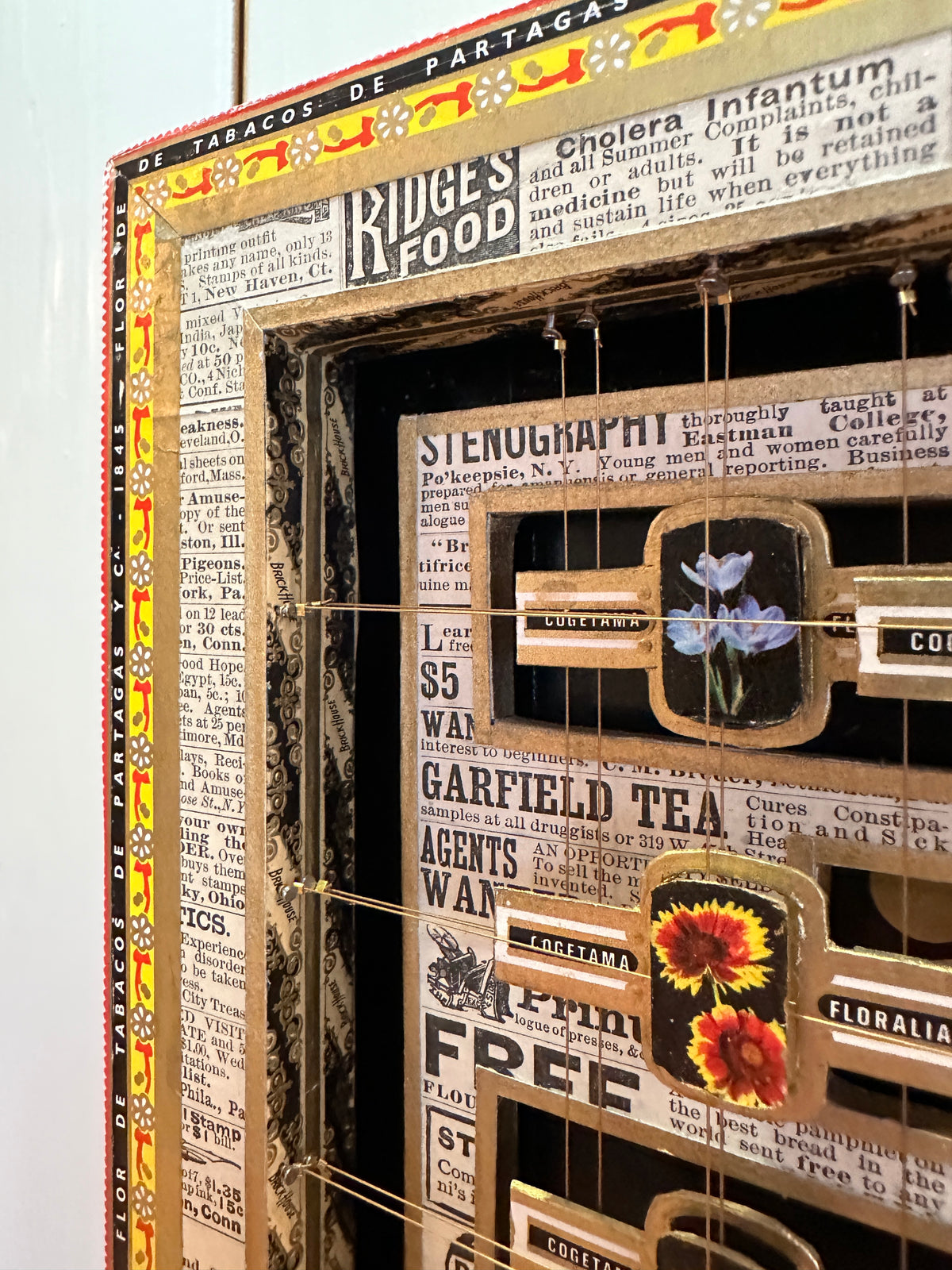 MEDIUM COGETAMA FLOWERS CIGAR BOX