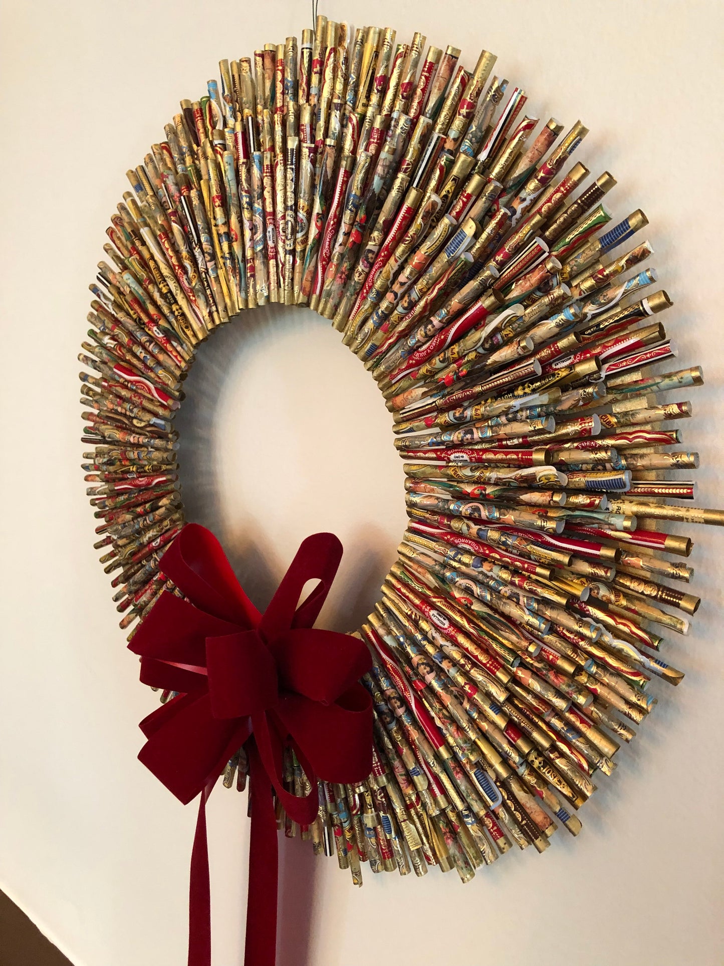 CIGAR BAND WREATH MULTI COLOR - DONATION
