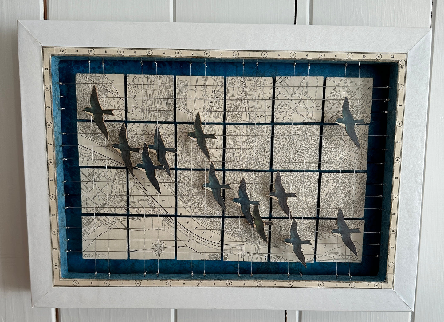 SWALLOWS OVER THE MISSISSIPPI RIVER - Sold