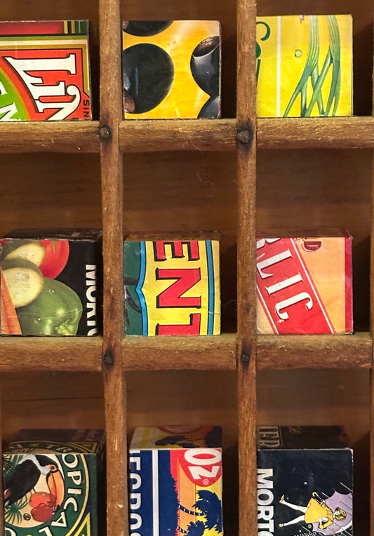 VINTAGE FOOD PACKAGING BLOCKS