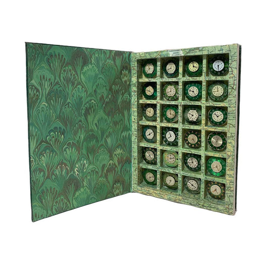 ALTERED BOOK GREEN WATCHES - Sold