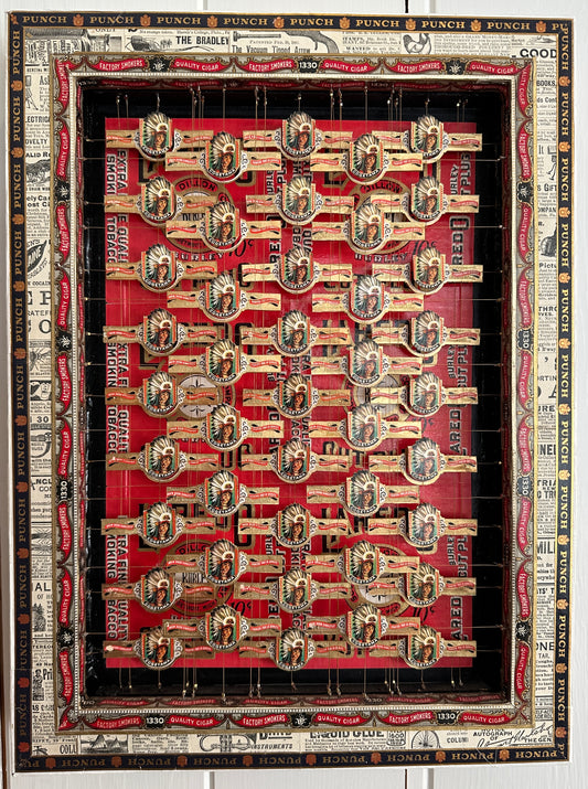 MEDIUM COGETAMA INDIAN CHIEF CIGAR BOX