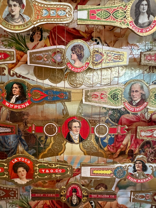 MEDIUM FACES CIGAR BOX