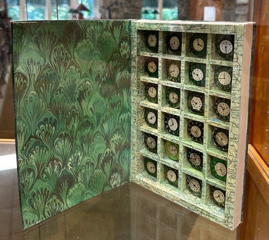 ALTERED BOOK GREEN WATCHES - Sold